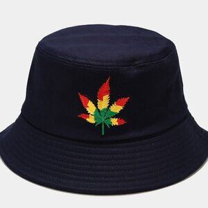 Leaf Design Bucket Hat